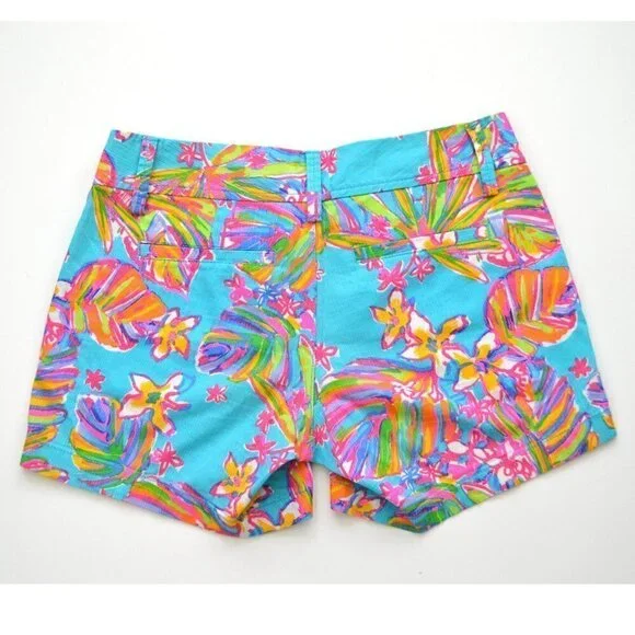Lilly Pulitzer Callahan Shorts Summer Haze Blue 00 - Picture 2 of 5
